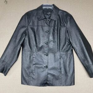 East 5th Women's Charcoal Leather Jacket